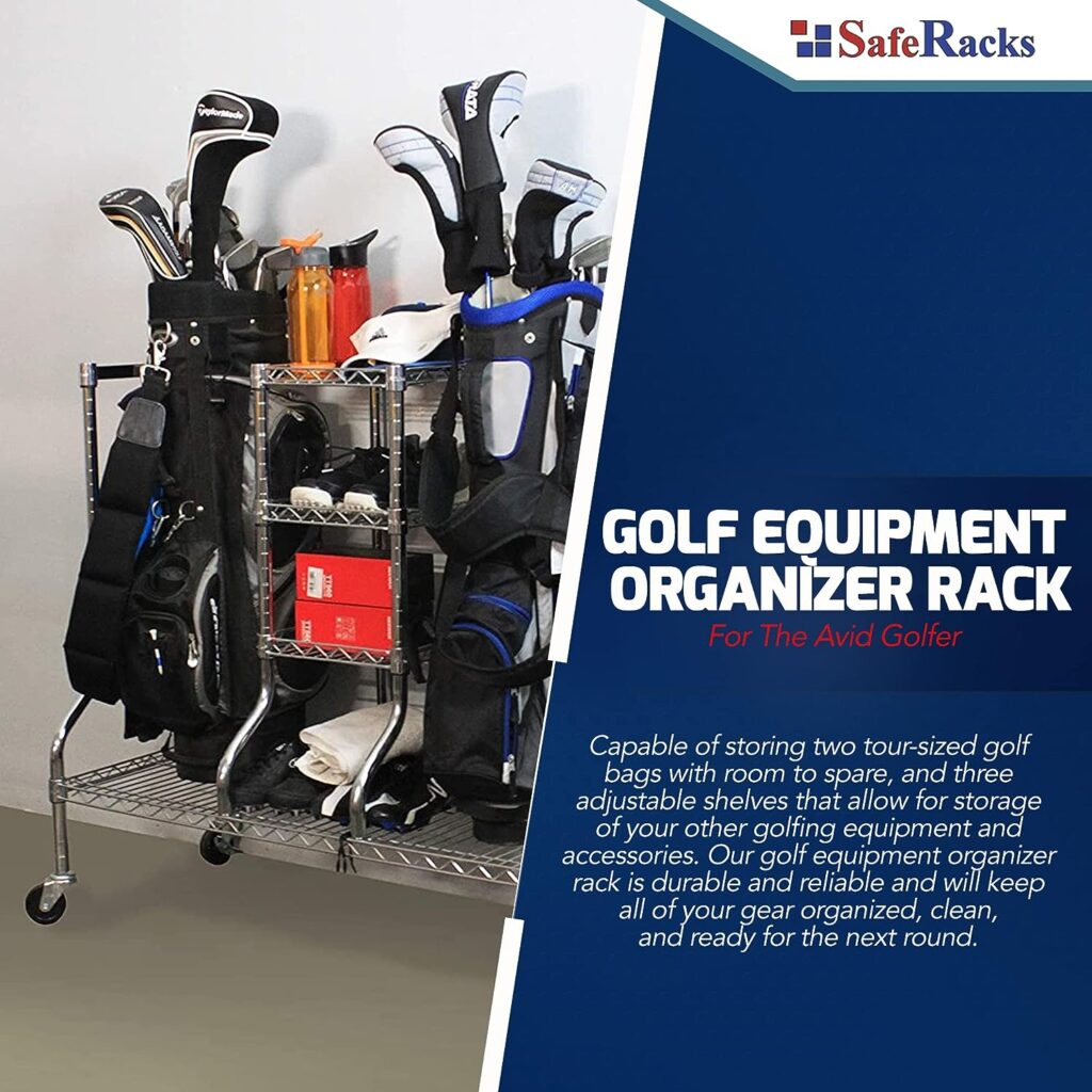 Saferacks Golf Equipment Organizer Rack
